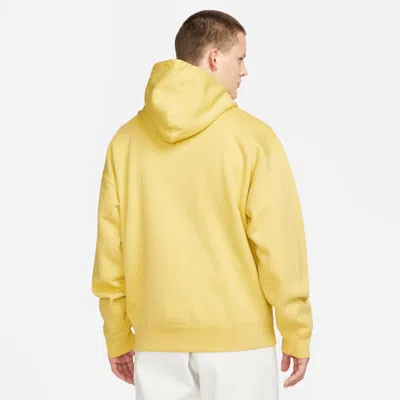 Nike Man Sweatshirt Yellow Size M Cotton, Polyester In Yellow