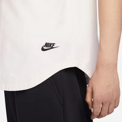 Nike Apricot Button Baseball Shirt 'white'