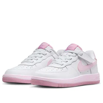 Nike (ps)  Force 1 Low Easyon 'white Elemental Pink Pink Foam' In Multi