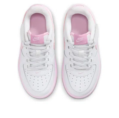 Nike (ps)  Force 1 Low Easyon 'white Elemental Pink Pink Foam' In Multi