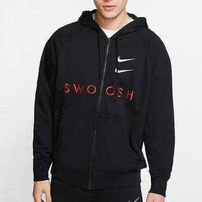 Nike As Men's  Sportswear Swoosh Hoodie Fz Ft Black
