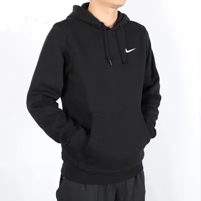 Nike Solo Swoosh Hoodie In Black