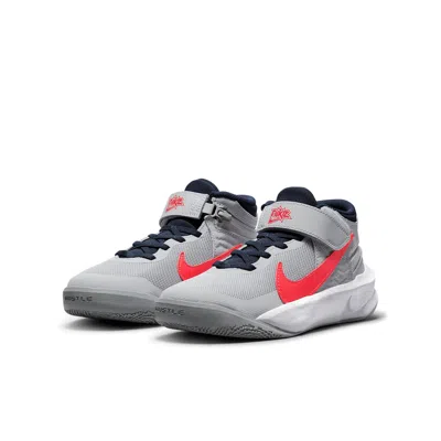 Nike (gs)  Team Hustle D 10 Flyease 'gray Red'