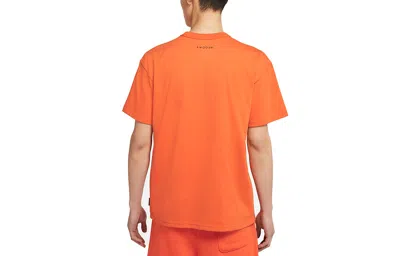 Nike As Men's  Sportswear Swsh Pocket Ss Tee Starfish In Orange