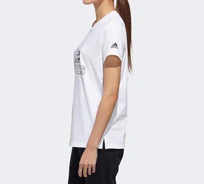 Adidas Originals (wmns) Adidas Panda Bos Tee Sports Stylish Short Sleeve T White