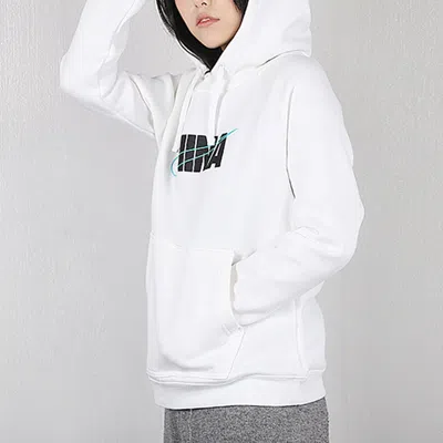 Nike (wmns)  Nsw Chn Po Hoodie Logo Printing White