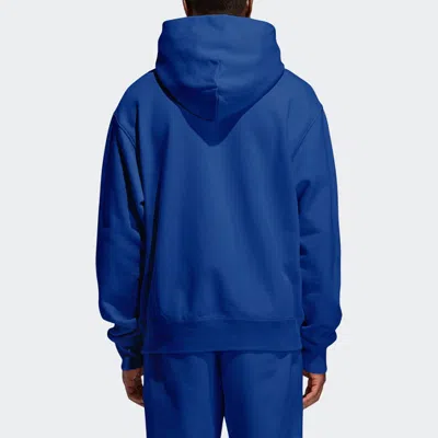 Adidas Originals X Pw Basics Hood Embroidered Monogrammed Hooded Sweater Unisex Black In Blue