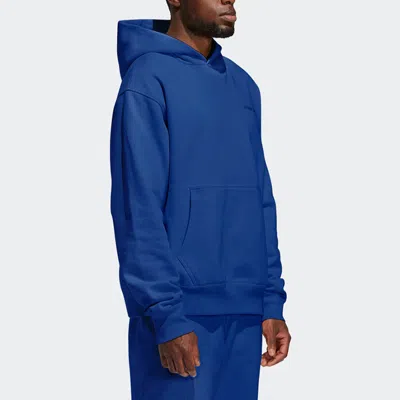 Adidas Originals X Pw Basics Hood Embroidered Monogrammed Hooded Sweater Unisex Black In Blue