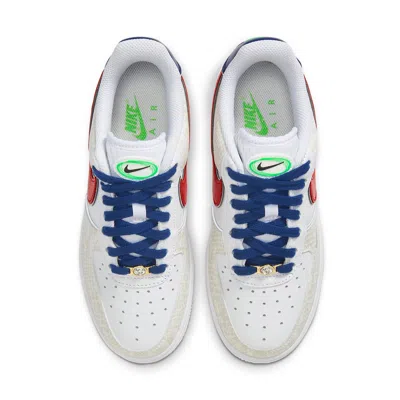 Nike (wmns)  Air Force 1 '07 Lx 'just Do It - White University Red Snakeskin'