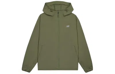 New Balance 'runners Aren't Normal' Hooded Jacket 'dark Olive' In Green