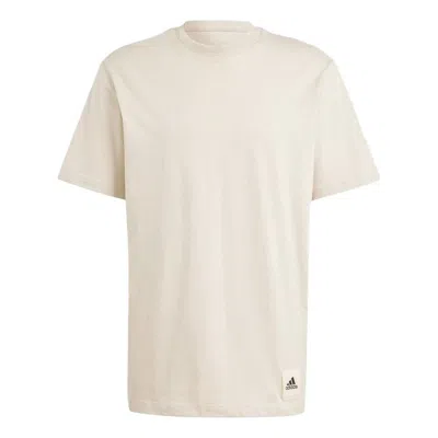 Adidas Originals Adidas Lounge Tee 'wonder Beige' In White