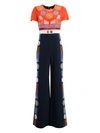 PETER PILOTTO Peter Pilotto Jumpsuit With Embroidery,JP09PS16PYLOSJUMPSUITNAVY/RED