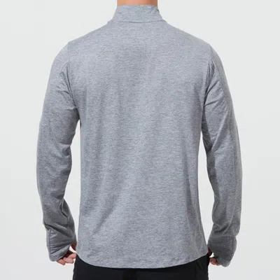 Nike Nk Df Elmnt Top Hz Casual Breathable Half Zipper Sports Long Sleeves Light Grey In Gray