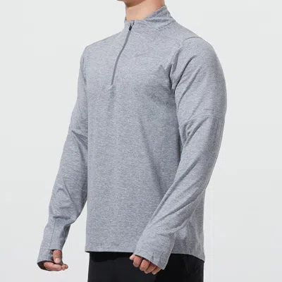 Nike Nk Df Elmnt Top Hz Casual Breathable Half Zipper Sports Long Sleeves Light Grey In Gray