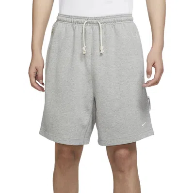 Nike Ss22 Solid Color Drawstring Lacing Basketball Shorts Gray