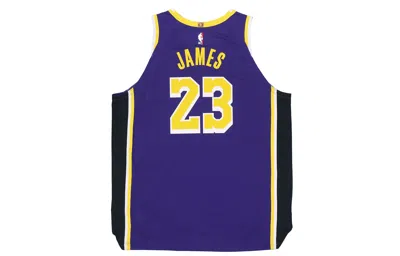 Nike Nba Authentic Au Player Edition Los Angeles Lakers Lebron James No. 23 Basketball Jersey/vest P In Blue