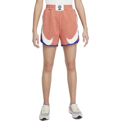 Nike (ps)  Sportswear Circa 72 Big Shorts 'madder Root Heather Mantra Orange' In Brown