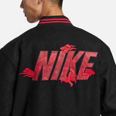 Nike Cny Basaball Jacket 'year Of The Dragon' In Black