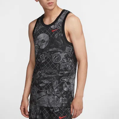 Nike Street Graffiti Basketball Sports Vest Black