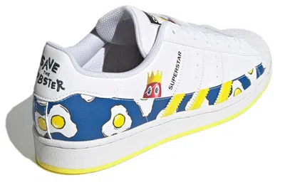 Adidas Originals Adidas Philip Colbert X Superstar 'save The Lobster - Fried Eggs' In White
