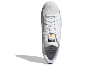 Adidas Originals Adidas Philip Colbert X Superstar 'save The Lobster - Fried Eggs' In White