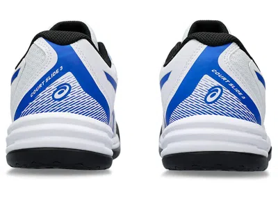 Asics Court Slide 3 'white Tuna Blue'