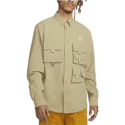 Nike Trail Shirt With Back Vent And Pockets In Gray