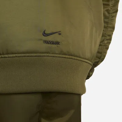 Nike Therma-fit Synthetic Phil Reversible Bomber Jacket Asia Sizing 'rough Green'