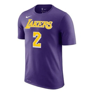 Nike Nba Dri-fit Sports Short Sleeve Purple