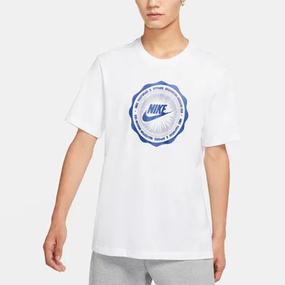 Nike Sportswear Logo Printing Round Neck Short Sleeve White