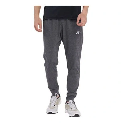 Nike Sportswear Club Knit Sports Long Pants Black Carbon Black In Gray