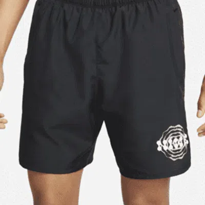 Nike Ss22 Dri-fit Solid Color Quick Dry Breathable Back Pocket Running Shorts Black