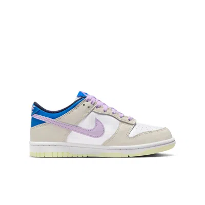 Nike (gs)  Dunk Low 'khaki Blue Pink' In Neutral