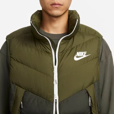 Nike Windproof Warm Stand Collar Down Vest 'green'