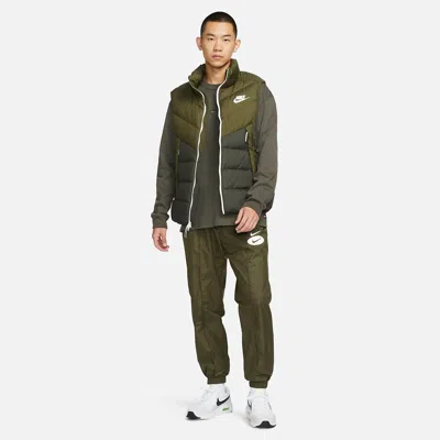Nike Windproof Warm Stand Collar Down Vest 'green'