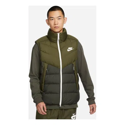 Nike Windproof Warm Stand Collar Down Vest 'green'