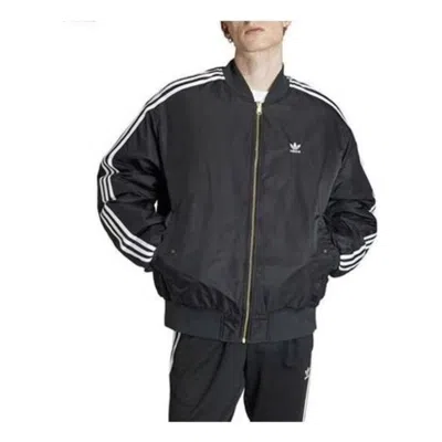 Adidas Originals Adidas Adilenium Oversized Reversible Bomber Jacket 'black White'