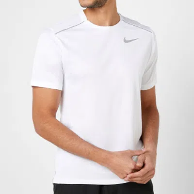 Nike Dri-fit Miler Running Quick Dry Short Sleeve White