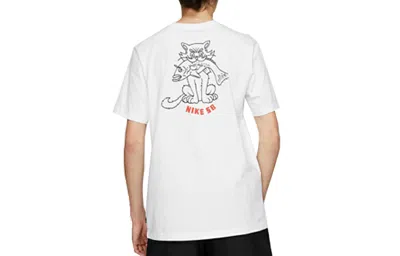 Nike Men's  Sports Short Sleeve Casual White T-shirt
