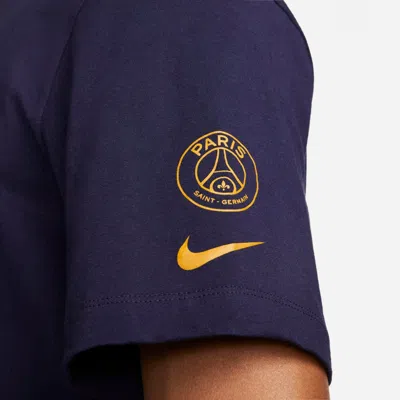 Nike Purple Paris Saint-germain Just Do It T-shirt In Blue
