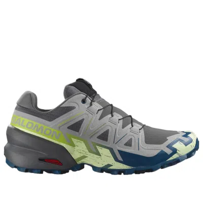Salomon Speedcross 6 'castlerock Lime Cream' In Black