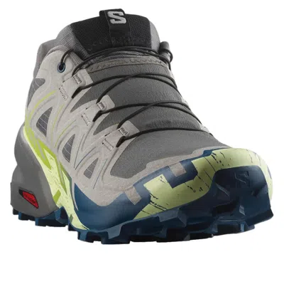 Salomon Speedcross 6 'castlerock Lime Cream' In Black