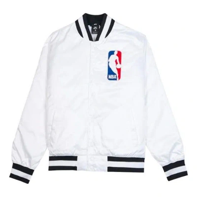 Nike Sb X Nba Bomber Crossover Skateboard Casual Sports Baseball Uniform Jacket White