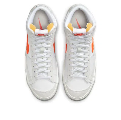Nike Blazer Mid Pro Club Mens Lace-up Manmade High-top Sneakers In White