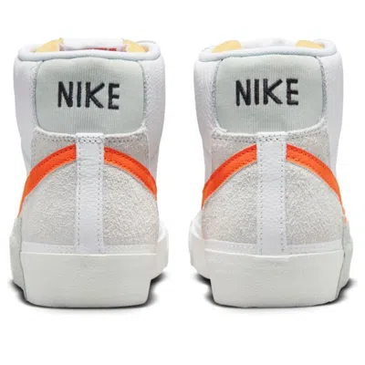 Nike Blazer Mid Pro Club Mens Lace-up Manmade High-top Sneakers In White