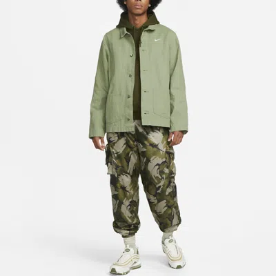 Nike Life Unlined Chore Coat Heavyweight Cotton Jacket 'green'