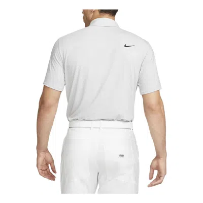 Nike Dri-fit Tour Golf Polo Shirt 'light Grey' In White