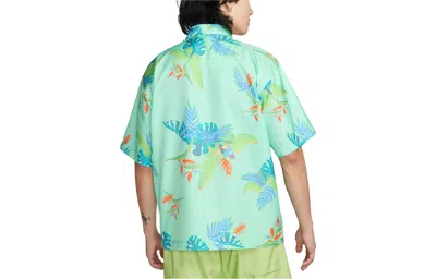 Nike Sportswear Dri-fit Short-sleeve Shirt 'emerald Rise' In Blue