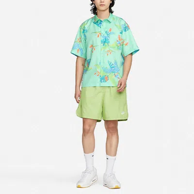 Nike Sportswear Dri-fit Short-sleeve Shirt 'emerald Rise' In Blue