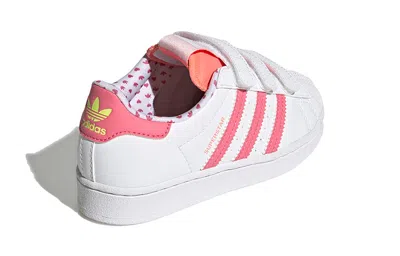 Adidas Originals (ps) Adidas Superstar Shell Toe 'valentine's Day' In White